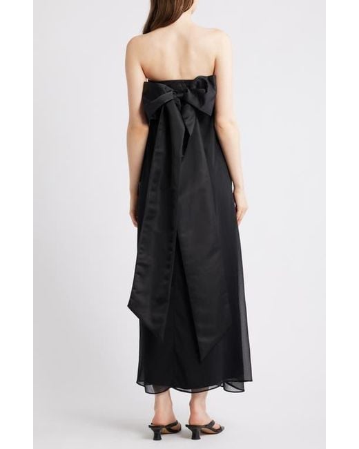 petal and pup black bow dress Petal and Pup Women's Betina Bow Front Maxi Dress