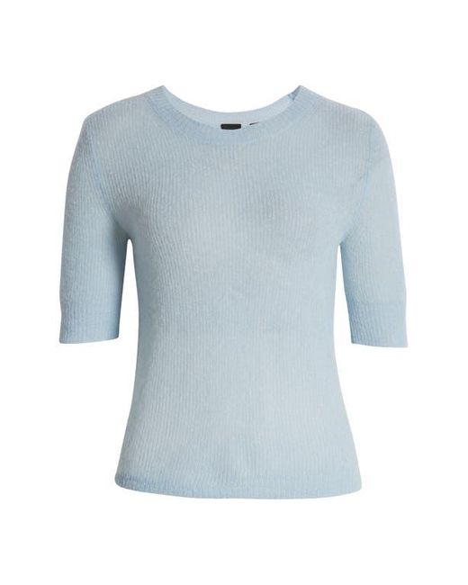 Boss Blue Fusionana Short Sleeve Sweater