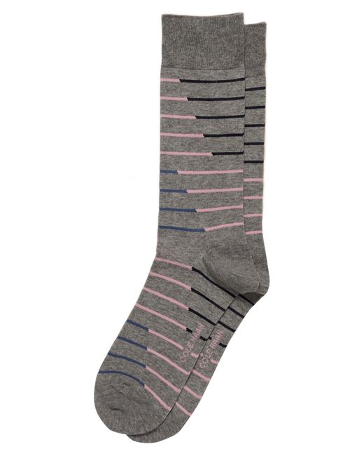 Cole Haan Gray Broken Stripe Dress Socks for men