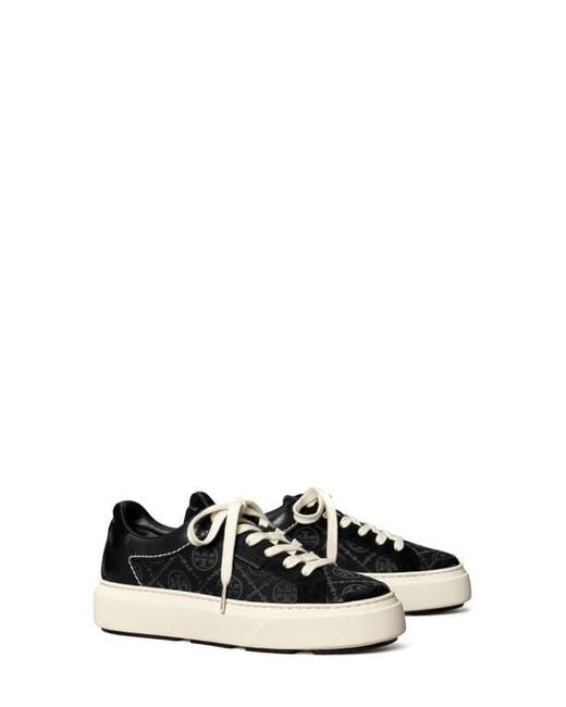 Tory Burch White T Monogram Ladybug Sneaker