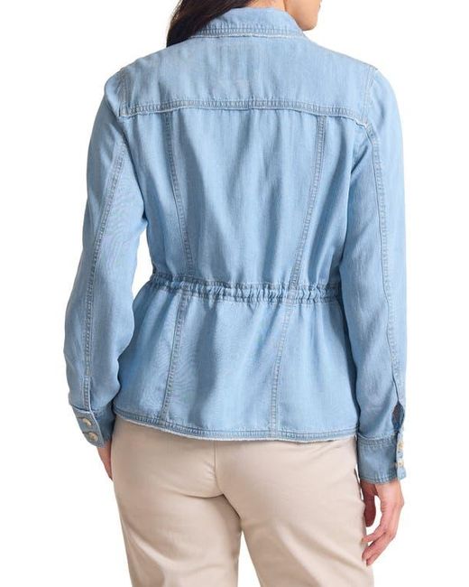 Tommy Bahama Blue Chambray Utility Jacket