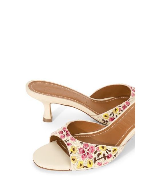 Staud Multicolor Brigitte Embellished Slide Sandal