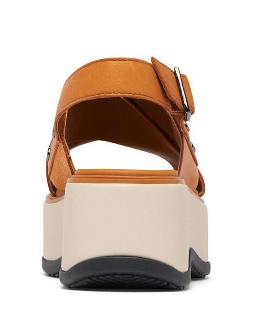 Sorel Brown Dayspring Crisscross Sandal