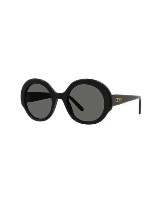 Loewe Black Thin 52mm Round Sunglasses