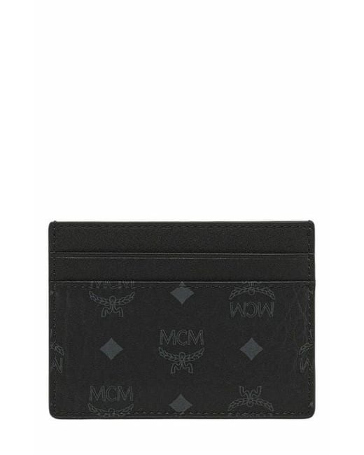 MCM Black Aren Card Case for men