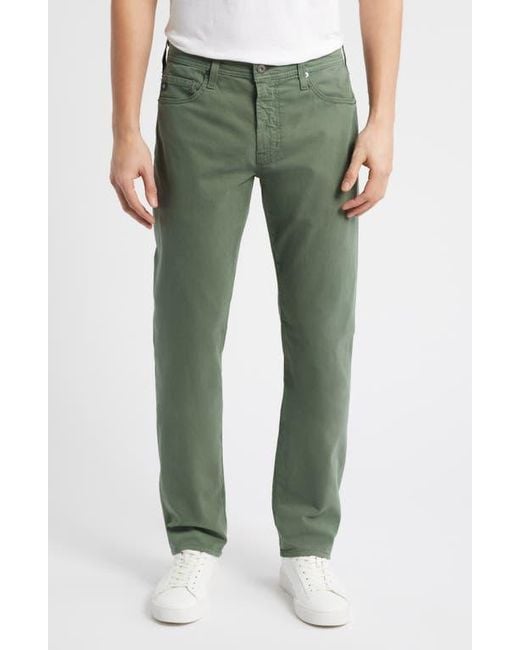 AG Jeans Green Everett Slim Straight Leg Pants for men