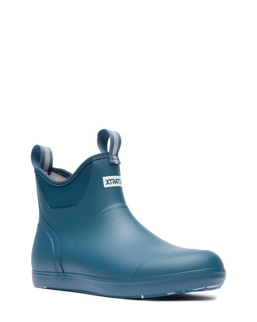 XtraTuf Blue 6-Inch Ankle Deck Boot for men
