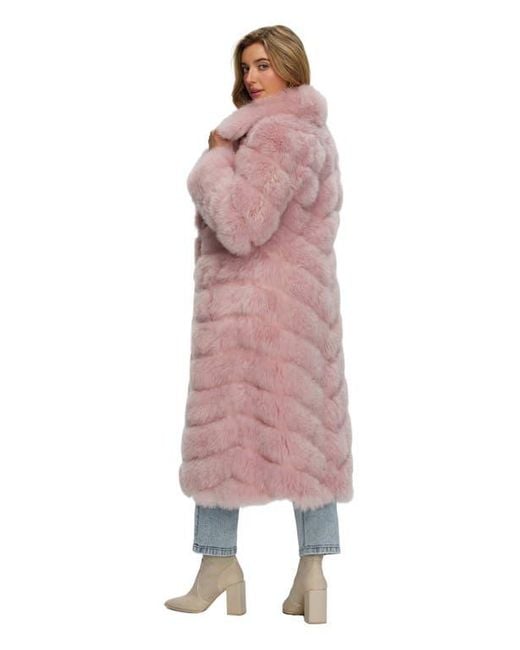 Gorski Red Select Cashmere Goat Diagonal Coat