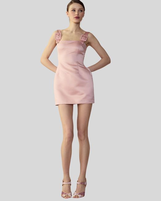 Cynthia Rowley Pink Gigi Satin Dress