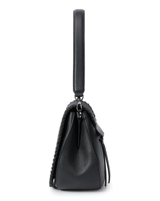 orYANY Black Bentley Leather Saddle Bag