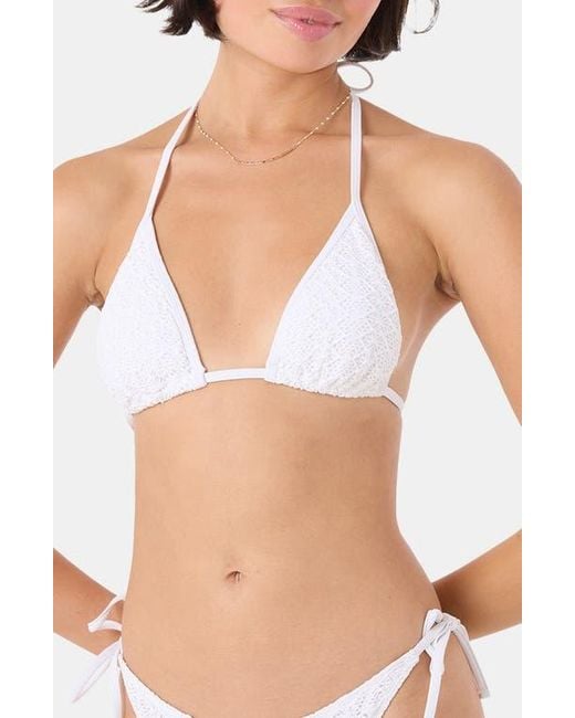 Roxy Blue Mini Tiki Triangle Bikini Top