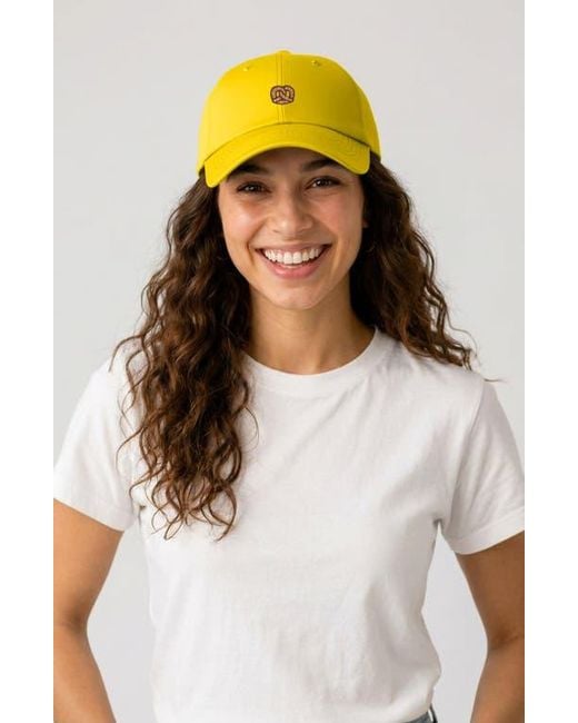 Alix White Pretzel Dad Cap