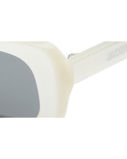 Jacquemus Gray The Capri Rectangular Sunglasses