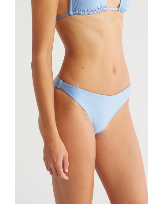 Volcom Blue Simply Seamless Skimpy Bikini Bottoms