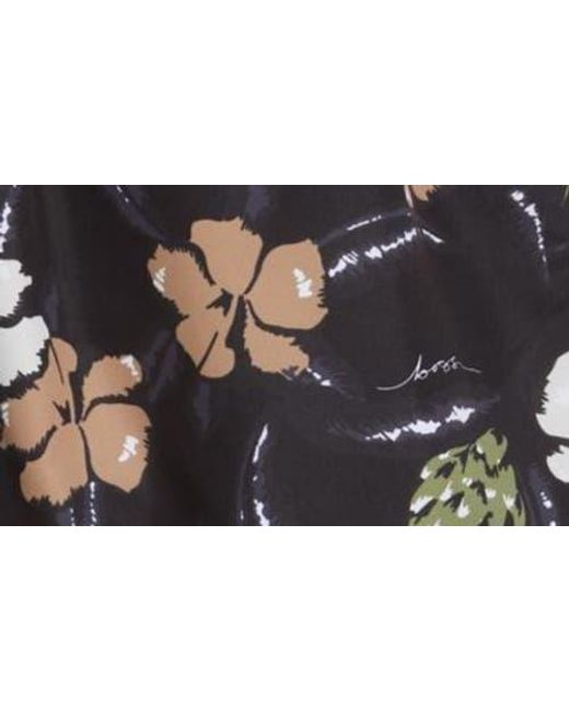 Boss Blue Piranha Floral Swim Trunks for men