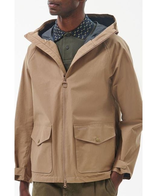 Barbour Brown Whitstone Waterproof Jacket for men