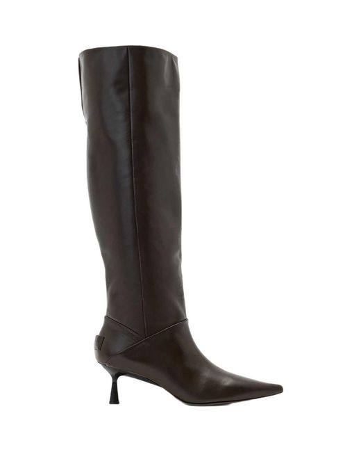 AllSaints Black Odyssey Knee High Boot