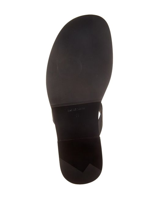 J.M. Weston Black Double V Sandal for men