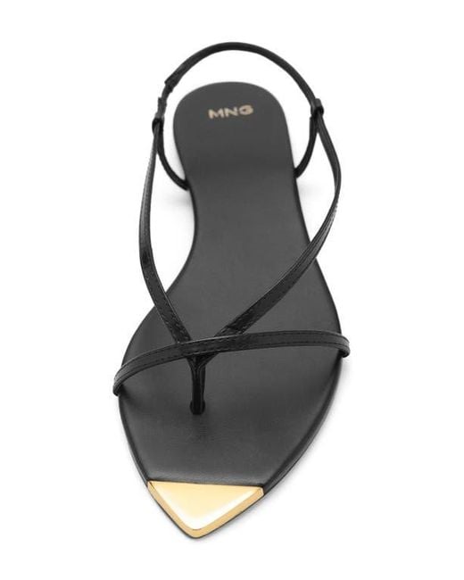 Mango White Strappy Sandal