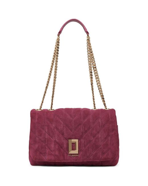 Karl Lagerfeld Purple Lafayette Shoulder