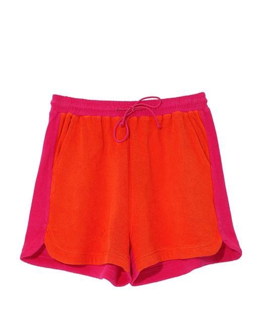 Echo Red Terry Shorts