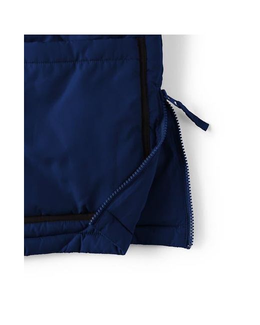 Lands' End Blue Featherfree Insulated Diamond Quilted Jacket