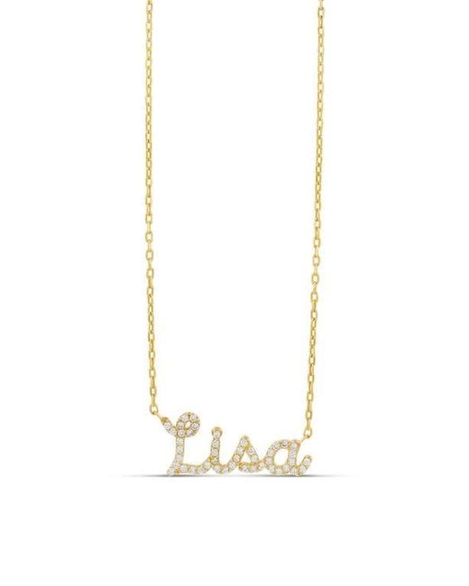 SHYMI White Script Name Necklace