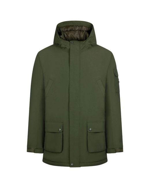 Trespass Green Stewart Waterproof Jacket for men