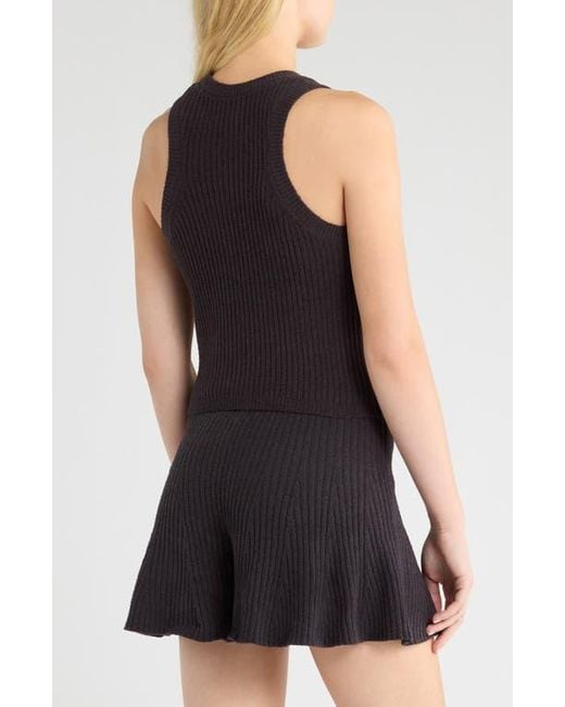 Ugg Black Elaenia Cozy Knit Lite Tank Sweater