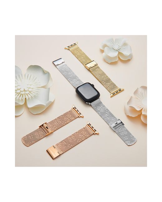Olivia Burton Metallic Steel Mesh 20mm Apple Watch Watchband