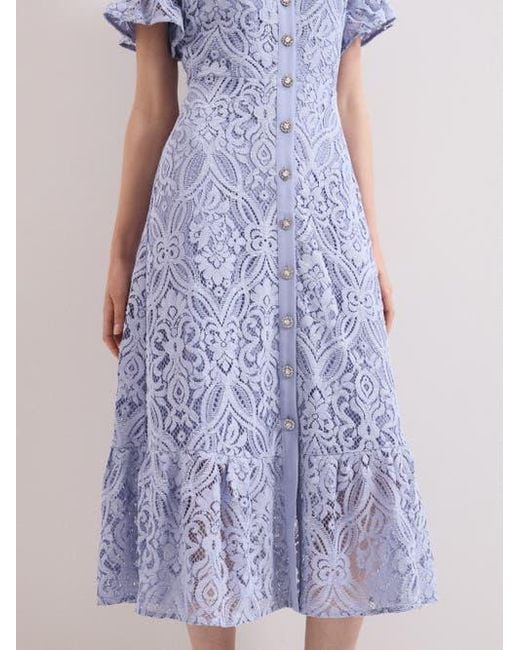 riviera lace midi dress Novara Lace Midi Dress in Ivory