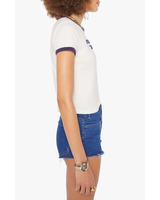 Mother Blue The Itty Bitty Cotton Graphic Baby Tee