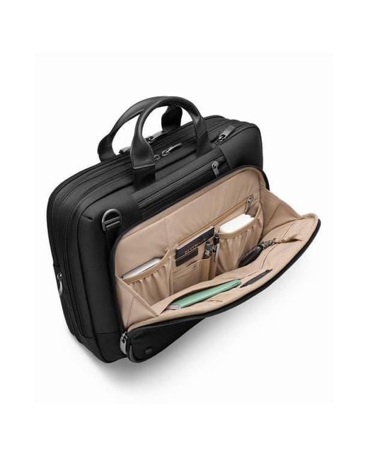 Briggs & Riley Black @Work Medium Expandable Briefcase