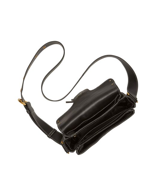 Vince Camuto Black Macey Leather Crossbody Bag