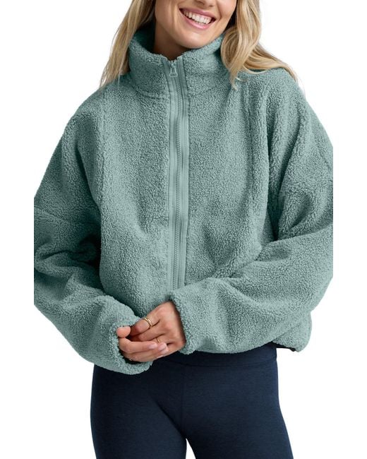 Beyond Yoga Green Unity Zip Jacket