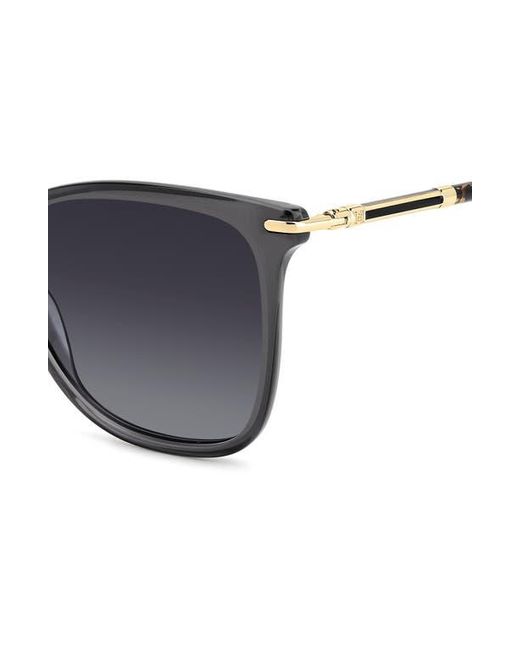 Carolina Herrera Blue 57Mm Rectangular Gradient Sunglasses