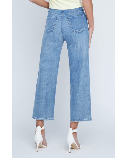 L'Agence Blue June High Waist Crop Stovepipe Jeans