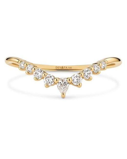 DEVATA Metallic Chevron Lab Grown Diamond Ring