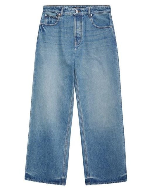 Jacquemus Blue Le De-Nîmes Large Straight Leg Jeans for men