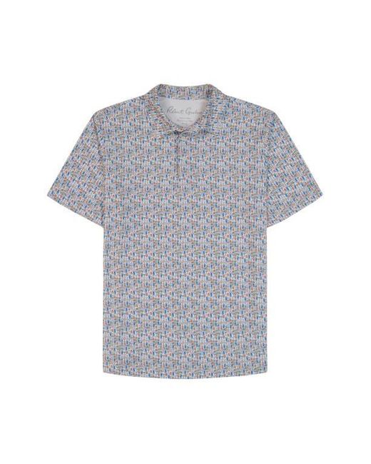 Robert Graham Blue High Spirits Polo for men