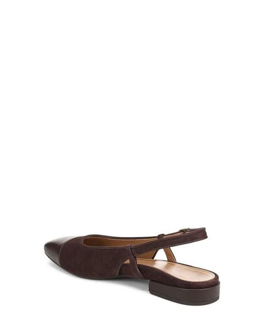 Vionic Brown Petaluma Slingback Flat
