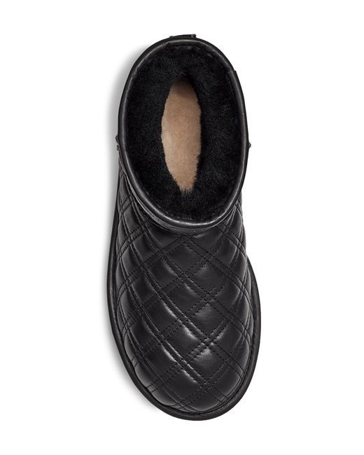 ugg classic mini ii quilted genuine shearling lined bootie