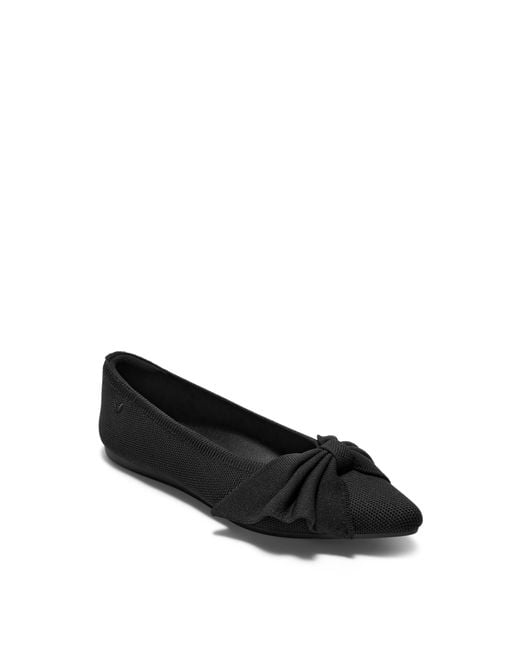 VIVAIA Black Azura Pointed-Toe Bow Flats