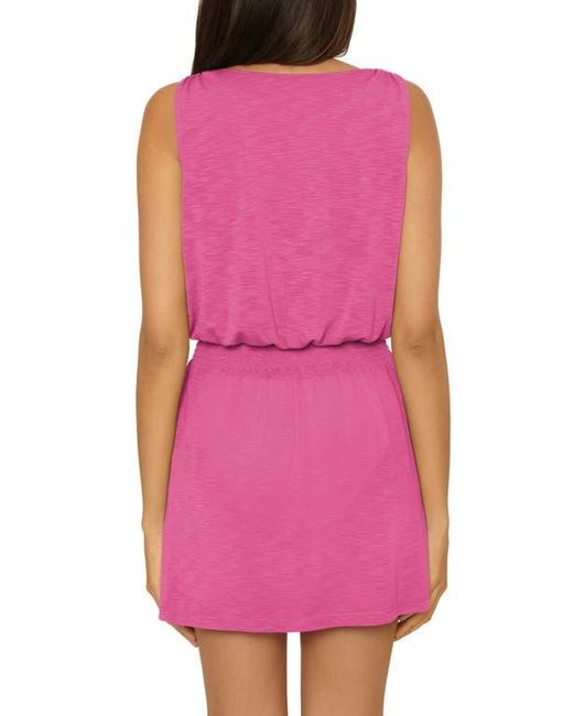 Becca Pink Breezy Basics Cover-Up Mini Sundress