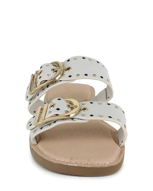 Splendid White Leena Slide Sandal