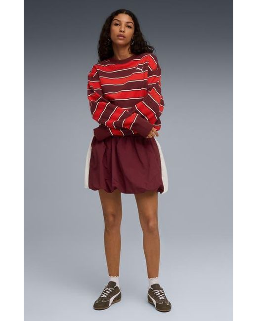 PUMA Red T7 Bubble Hem Skirt