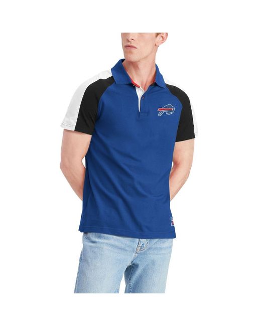 Tommy Hilfiger /white Buffalo Bills Holden Raglan Polo At Nordstrom in Blue  for Men