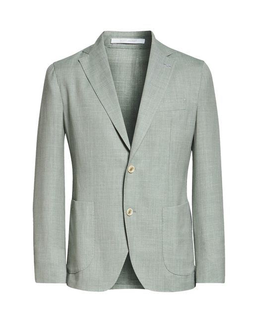 Eleventy Green Wool Blend Blazer for men