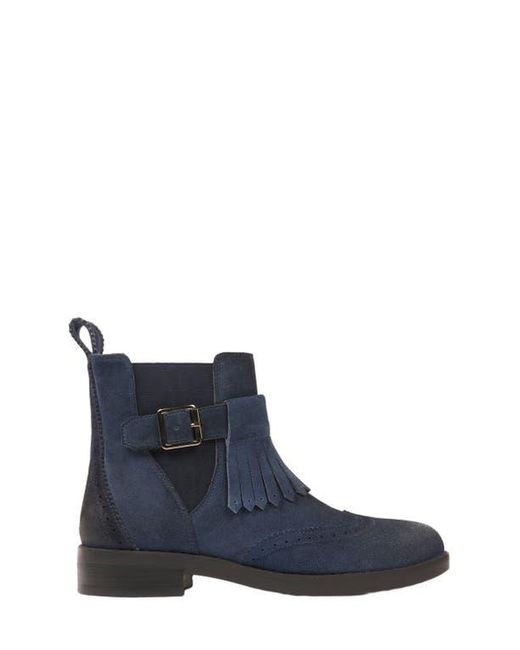 Celtic & Co. Blue Brogue Strap Chelsea Boot
