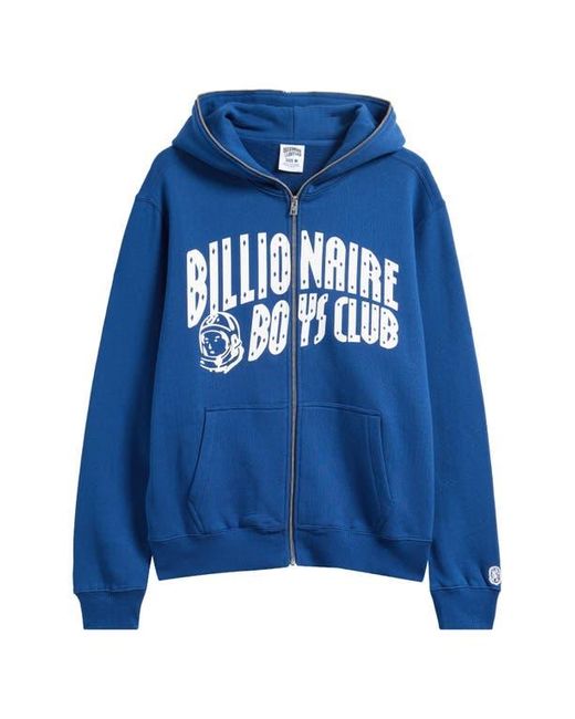 BBCICECREAM Blue Curve Graphic Zip Hoodie for men